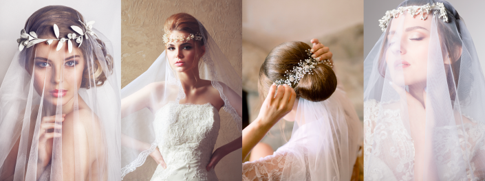 Wedding hairstyles with veil